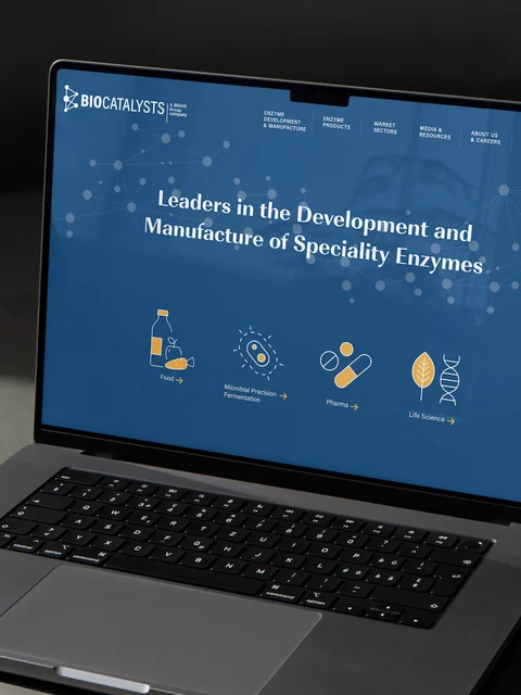 Biocatalysts home page image on desktop