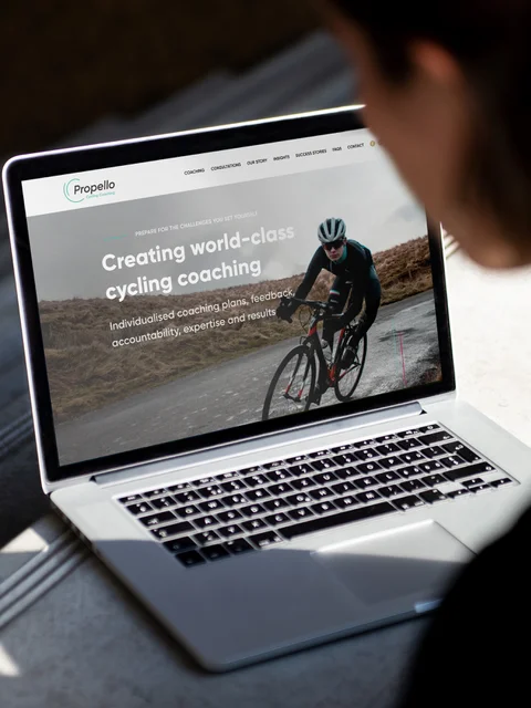 Propello Craft CMS website design homepage in desktop view