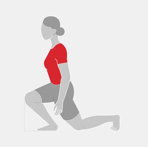 PLAYER.Connect illustration of women kneeling down on one knee