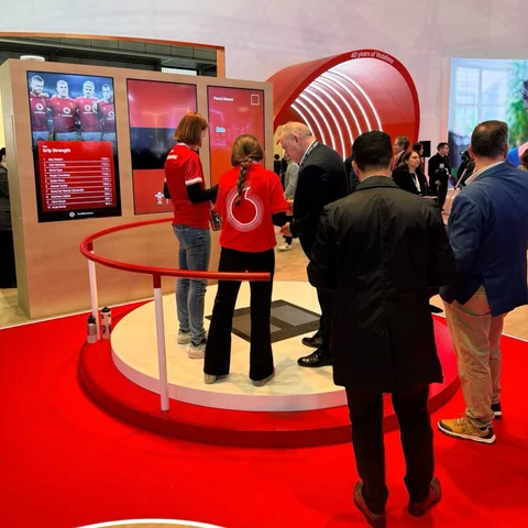 Vodafone exhibit at SSA at MWC 2025