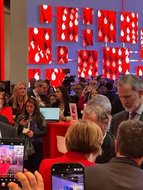 His Majesty Felipe VI, the King of Spain visits MWC 2025