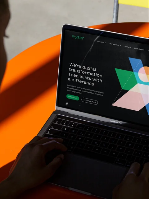 Home page of Wyser's Craft CMS website in the desktop view