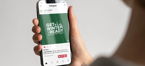 Walford timber's Instagram post in mobile view