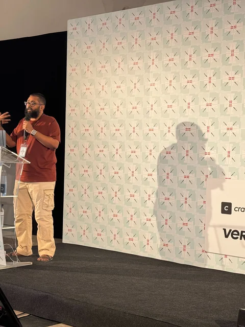 Souvik Das Gupta presenting at Dot all 2025
