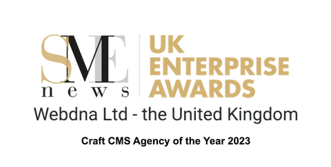 Webdna is awarded by SME Enterprise Awards as Craft CMS Agency of the Year 2023