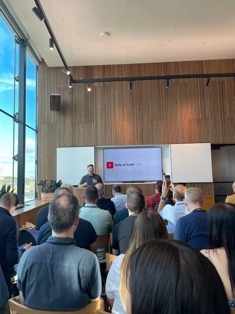 Bradon Kelly Introducing Dot One the Craft CMS conference in London 2024